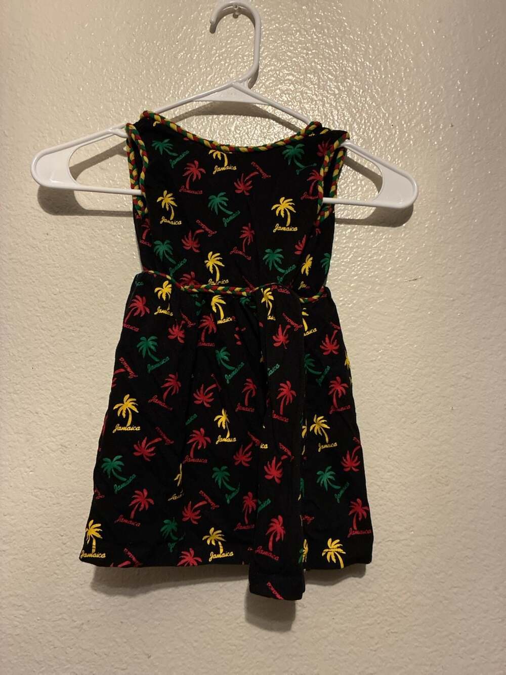 Show Off Clothing Jamaica Toddler Girls Palm Tree Print Dress, Size 4T